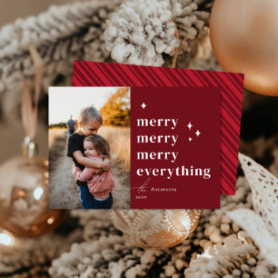 Merry Merry Everything Photo Holiday Card