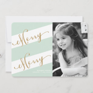 Merry Merry - Holiday Photo Greeting Card