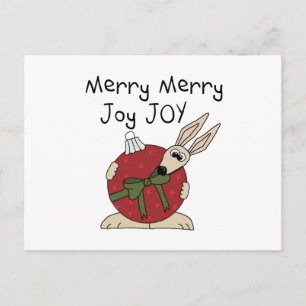 Merry Merry Joy Joy Tshirts and Gifts Holiday Postcard