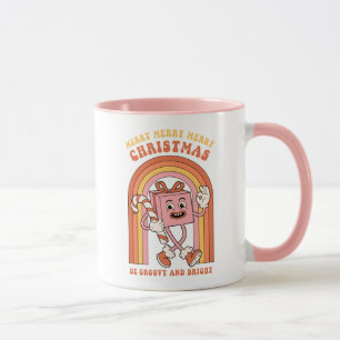 Merry Merry Merry Christmas - Be Groovy and Bright Mug