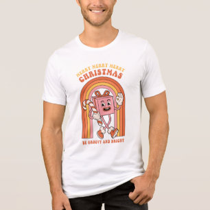 Merry Merry Merry Christmas - Be Groovy and Bright Tri-Blend Shirt
