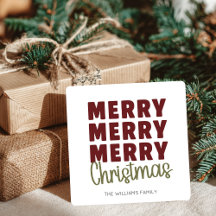 Merry Merry Merry Christmas Custom