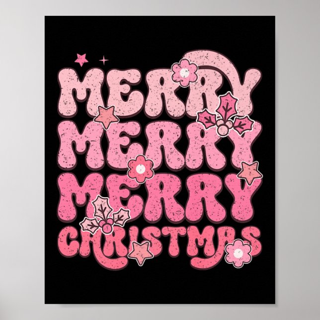 Merry Merry Merry Christmas Festivity  Poster (Front)