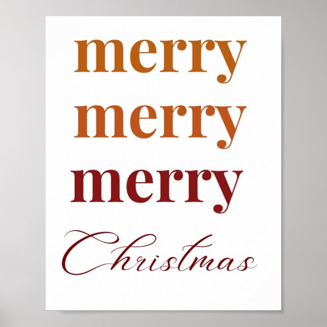 merry merry merry christmas poster (Front)