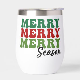 Merry Merry Merry Season - Retro Holiday Art