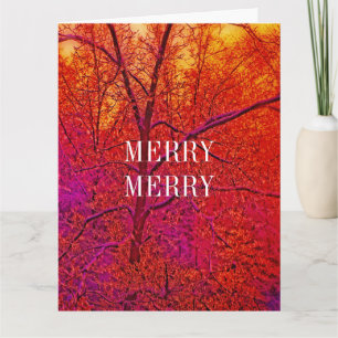 MERRY MERRY SNOW SCENE CARD