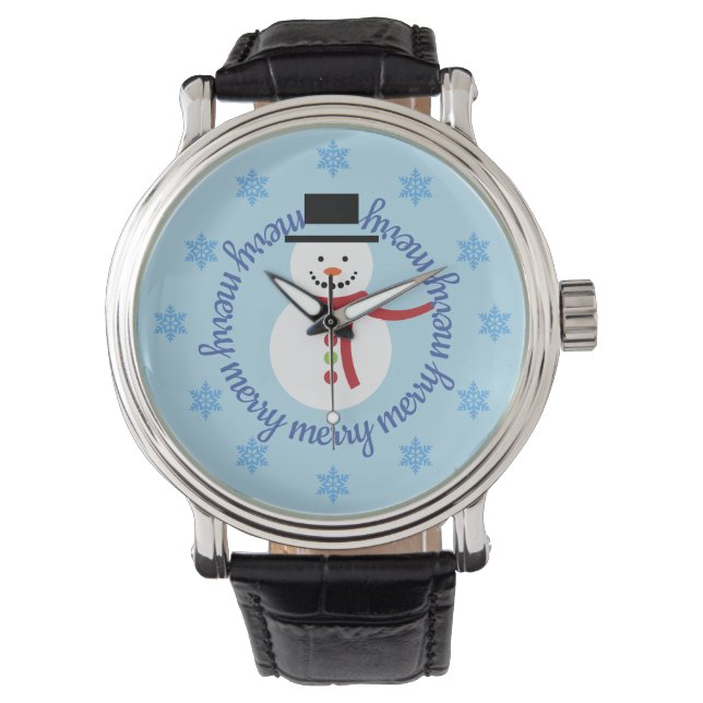 Merry Merry Snowman Winter Watch (Front)