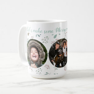 Merry Moments Holiday Three Photo Coffee Mug