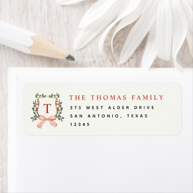 MERRY MONOGRAM ADRESSE DE VACANCES (En situation)