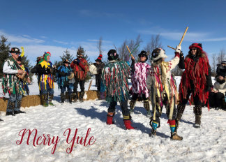 Merry Morris Yule Holiday Card