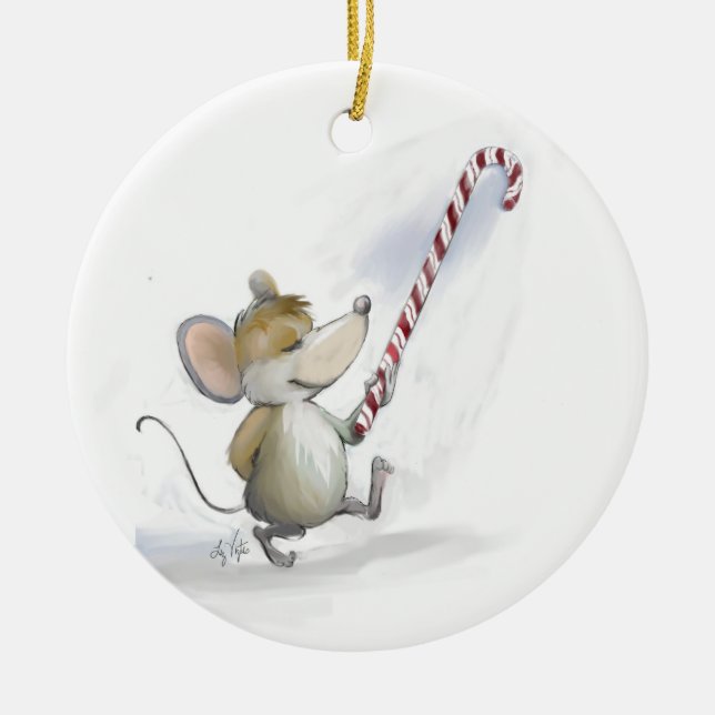 Merry Mouse Moe Circle Ornement (Devant)