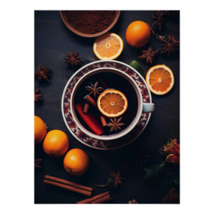 Merry & Mulled Cozy Holiday Drink Poster
