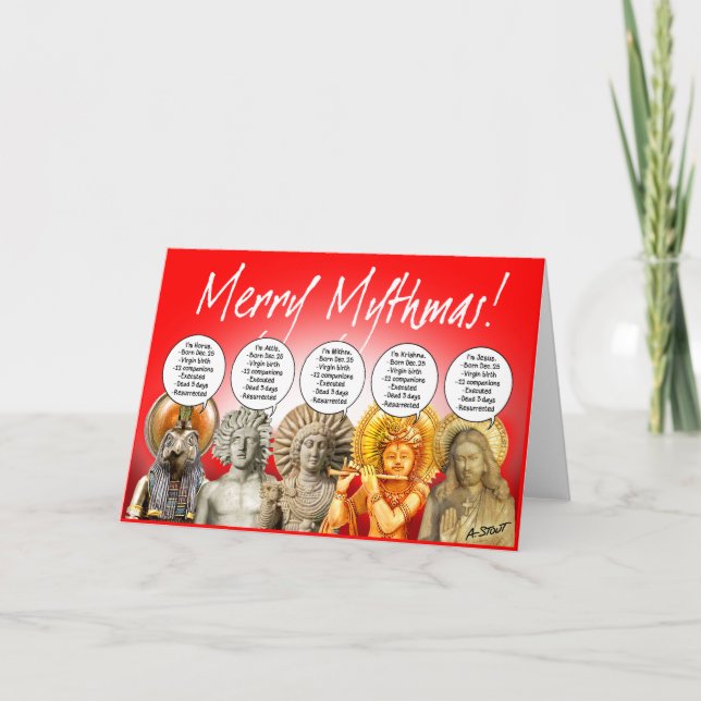 MERRY MYTHMAS! HOLIDAY CARD (Front)