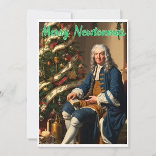 Merry Newtonmas Sir Isaac Newton Holiday Card