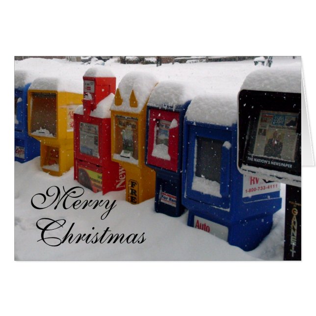 MERRY NOËL, DIFFUSER LA CARTE D'INFORMATION (Devant horizontal)