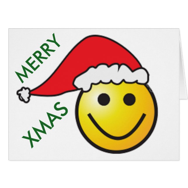 "MERRY NOËL FACE PÈRE NOËL (Devant horizontal)