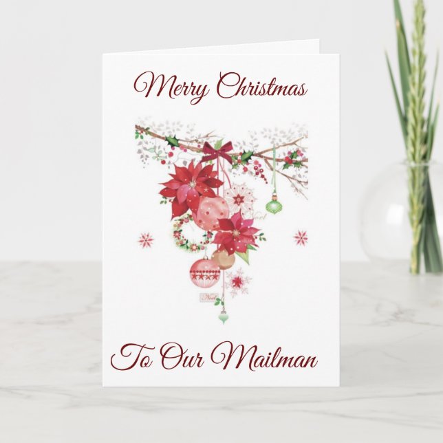 MERRY NOËL ***MAILMAN*** CARTE DE VACANCES (Devant)