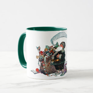 Merry Old Christmas Elf, Jessie Willcox Smith Mug