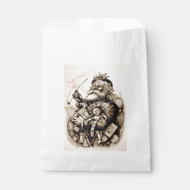 Merry Old Santa Claus Favour Bag (Front)