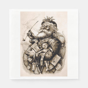 Merry Old Santa Claus Napkin