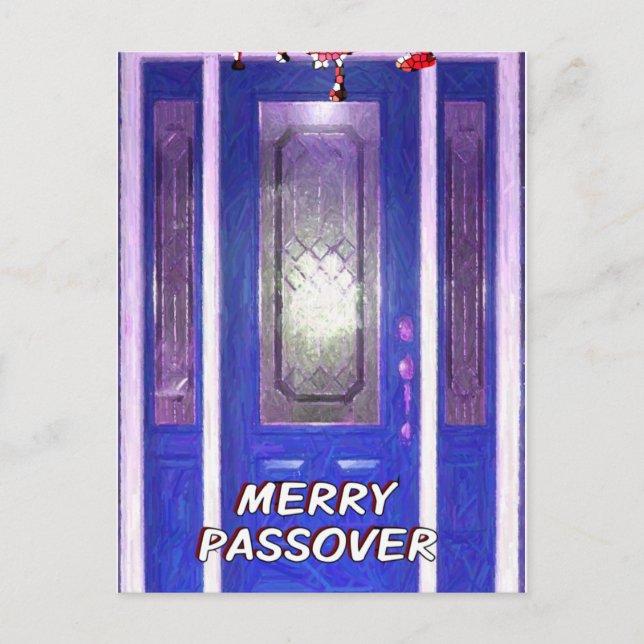Merry Passover Postcard (Front)