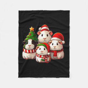 Merry Pigmas Christmas Guinea Pig Farm Animal Wome Fleece Blanket