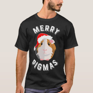 Merry Pigmas, Cute and Funny Guinea Pig Christmas  T-Shirt