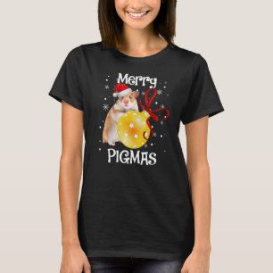Merry Pigmas Face Mask Guinea Pig for Christmas T-Shirt
