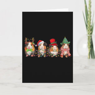 Merry Pigmas Funny Santa Guinea Pig Squad Christma Card