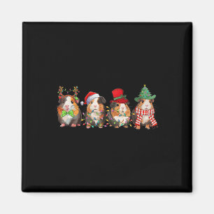 Merry Pigmas Funny Santa Guinea Pig Squad Christma Magnet