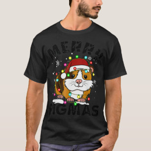 Merry Pigmas Funny Xmas Christmas Guinea Pig Lover T-Shirt