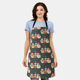 Merry Pigmas Guinea Pig Christmas Animal Lover Apron