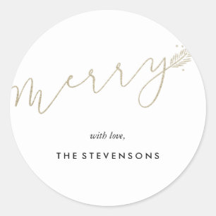 Merry Pines Holiday Stickers