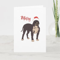 Merry Pitmas Pitbull Dog Santa Hat Christmas Gift