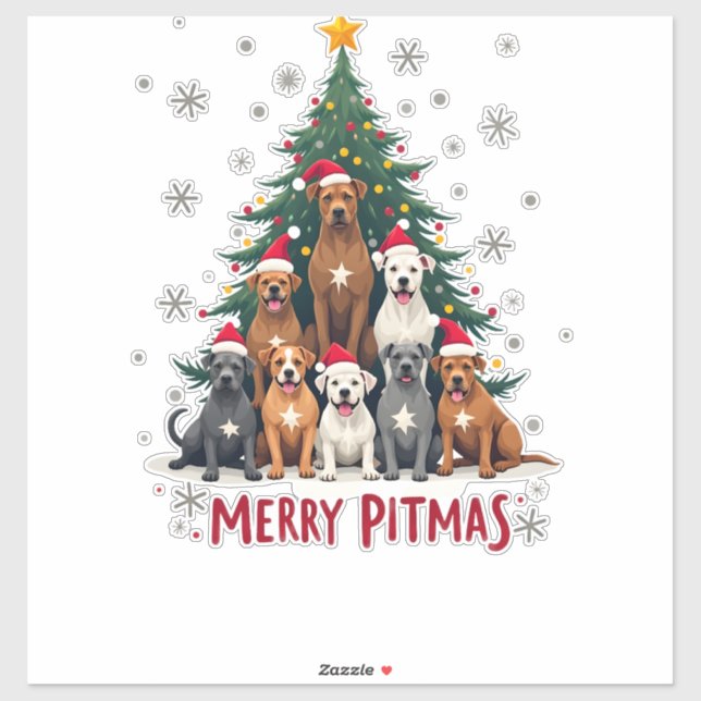 Merry Pitmas Pitbull Dog Ugly Christmas Sweater Tr (Sheet)