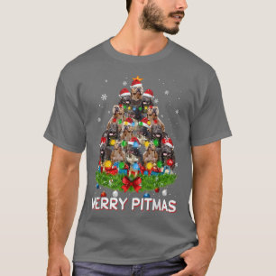 Merry Pitmas Pitbull Dog Ugly Christmas Sweater Tr