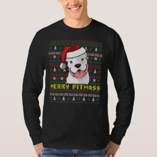 Merry Pitmass Pit Bull Lover Christmas Pitbull Own T-Shirt