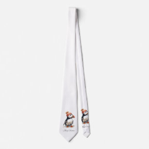 Merry Puffin, custom Tie