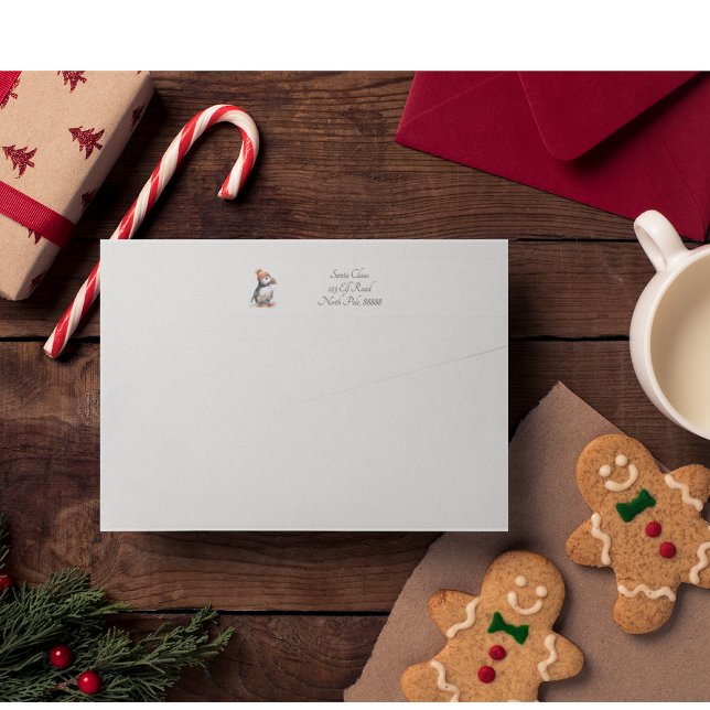 Merry Puffin, custom Wrap Around Label (Creator Uploaded)