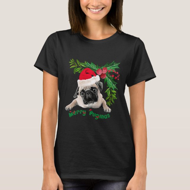 Merry Pugmas 305 T-Shirt (Front)