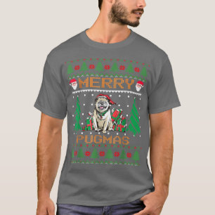 Merry Pugmas Christmas Ugly Sweater Pug Lover Fami