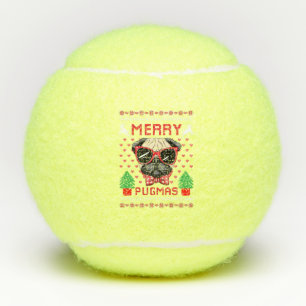 Merry Pugmas! Tennis Balls