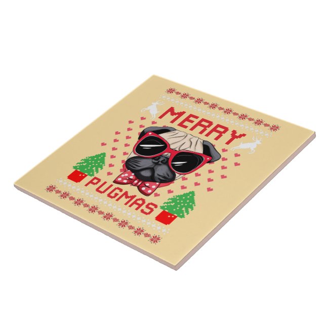 Merry Pugmas! Tile (Side)