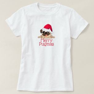 Merry Pugmas Women's Basic T-Shirt