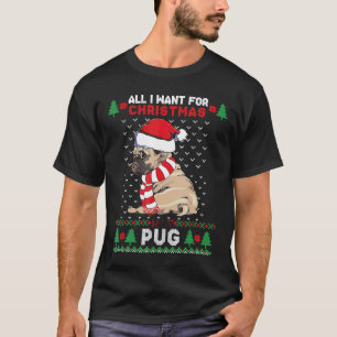 Merry Pugmas Xmas Ugly Christmas Sweater Santa Pug