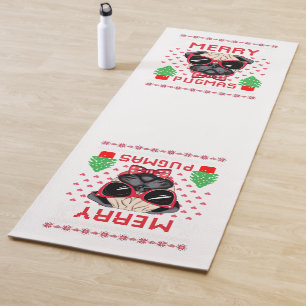 Merry Pugmas! Yoga Mat
