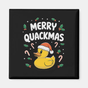 Merry Quackmas Christmas Rubber Duck S Xmas Gifts  Magnet