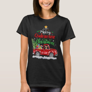 Merry Quarantine Christmas 2020 Chihuahua Ride Red T-Shirt