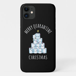 Merry Quarantine Christmas Tree Toilet Paper iPhone 11 Case
