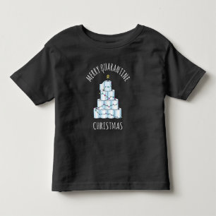 Merry Quarantine Christmas Tree Toilet Paper Toddler T-shirt
